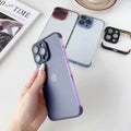 Minimalist Silicone Corner Pads Lens Protect Case for iPhone 17 16 15 14 13 Pro Max by Merch Section