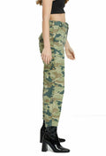 Free People Women's Green Camouflage Jeans by Vanessa Jane