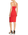 Aqua Slit Sheath Dress, Red, Size XS by Vanessa Jane