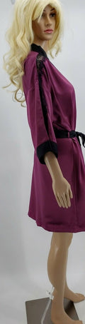 Linea Donatella Satin Wrap Robe, Size Medium by Vanessa Jane