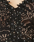 City Studio Junior Sheath Dress Embroidered Trim Lace Overlay, Size 5 by Vanessa Jane