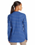 Mountain Khakis Women's Cora Long Sleeve Shirt Striped, Midnight Blue, Small by Vanessa Jane