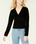 Self Esteem Juniors Tie-Side Glitter Top,Size XL by Vanessa Jane