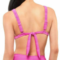 Jessica Simpson Ribbed Bikini Top, Size Large by Vanessa Jane