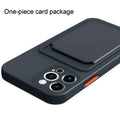 Shockproof Rubber Card Holder Wallet Case for iPhone 17 Pro Max 16 15 14 by Merch Section