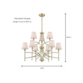 World Imports Millau Collection 5-Light Satin Gold Chandelier by Vanessa Jane