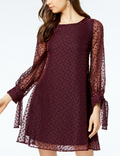 Taylor Velvet-Dot Shift Dress, Size 8 by Vanessa Jane