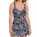 Swim Solutions Womens Tummy Control Bow Front Swimwear, Size 10 by Vanessa Jane