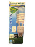Energy Wiser 23W Dimmable CFL Bulb 100W Eq 1600lm Warm White Spiral E26 by Price Is Right Miami