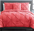 Vcny Home Carmen Pintuck 4 Piece Comforter Set, Queen Bedding by Vanessa Jane