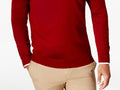 Club Room Mens Solid V-Neck Merino Wool Blend Sweater, Size Small by Vanessa Jane