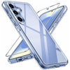 Shockproof Case with Tempered Glass for Samsung Galaxy A17 5G A16 5G Clear