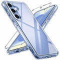 Shockproof Case with Tempered Glass for Samsung Galaxy A17 5G A16 5G Clear by Merch Section
