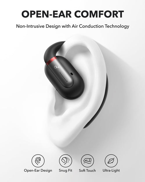 Soundcore V30i Open-Ear Headphones Ergonomic Ear Hooks Robust Bass Earbud by soundcore