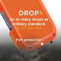 Rugged Shockproof Heavy Duty Hard Cover Case for iPhone 17 Pro 17 Pro Max Orange by Merch Section