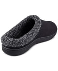 Haggar Men’s Faux-Suede Clog Slippers With Fleece Collar by Vanessa Jane