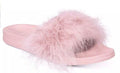 INC International Concepts Women?s Faux-Marabou Slide Slippers, XL by Vanessa Jane