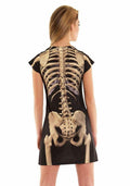 Faux Real Skeleton Sublimated Photorealistic Halloween Costume Dress, Medium by Vanessa Jane