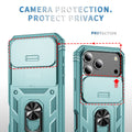 Heavy Duty Shockproof Case with Slide Camera Cover for iPhone 17 Pro Max Black by Merch Section