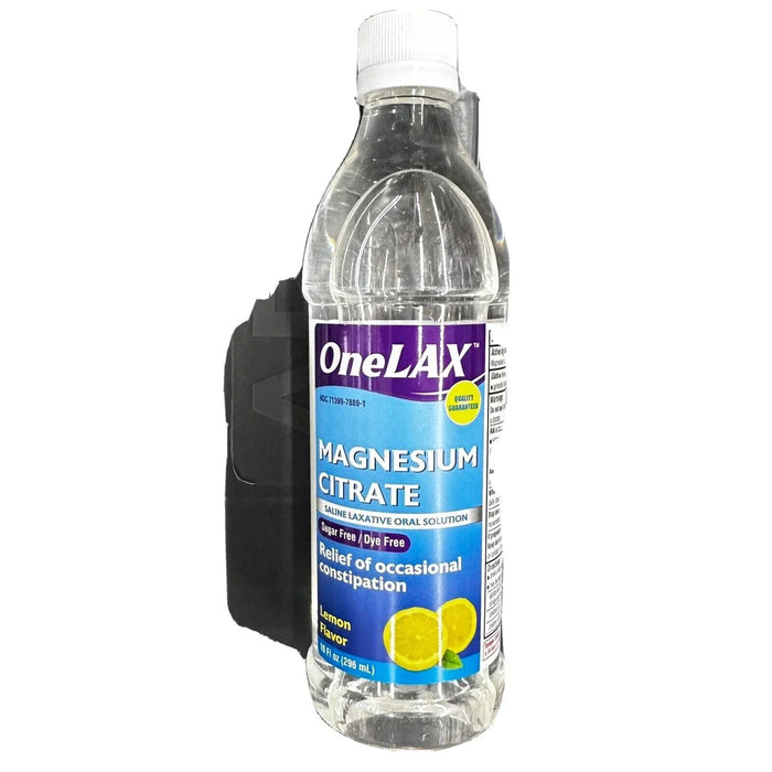 OneLAX Magnesium Citrate Saline Laxative Oral Solution, Lemon Flavor, 12 Bottles of 296 mL by Pasteur Pharmacy