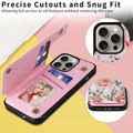 Floral Wallet Back Flip Stand Phone Case for iPhone 17 Pro Max Air 16 15 14 13 12 by Merch Section