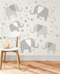 WallPops Elephants - a Ton of Love Wall Art Kit 78 Pieces by Vanessa Jane
