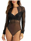 Inc Sheer Lace Thong Bodysuit by Vanessa Jane