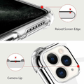Transparent TPU Shockproof Case for iPhone 11 Pro Max 6.5-Inch Puerto Rican Flag by Merch Section