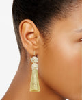 INC International Concepts Gold-Tone Imitation Pearl & Tassel Drop Earrings by Vanessa Jane