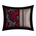 Nanshing Lincoln 7-Piece Comforter Set, Black, California King Bedding by Vanessa Jane