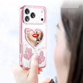 Diamond Mirror Butterfly Phone Case for iPhone 17 Pro Max Air 16 15 14 13 12 by Merch Section