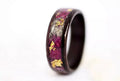 Vytvir 5 Year Anniversary Wood Ring With Purple Orchid and Gold Flakes. Size 8 by Vanessa Jane