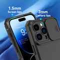 Shockproof Case With Slide Camera Cover for iPhone 17 Pro Max 16 15 14 13 12 11 by Merch Section