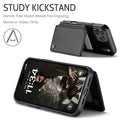 RFID Blocking Leather Wallet Case for iPhone 17 Pro Max 17 Pro 17e Air Black by Merch Section