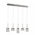 Trans Globe 5-Light Polished Chrome LED Island Pendant with Clear Glass by Vanessa Jane