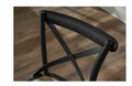Home Decorators Mavery Black Wood Bar Stool With Woven 18 In. W X 43.7 In. H by Vanessa Jane