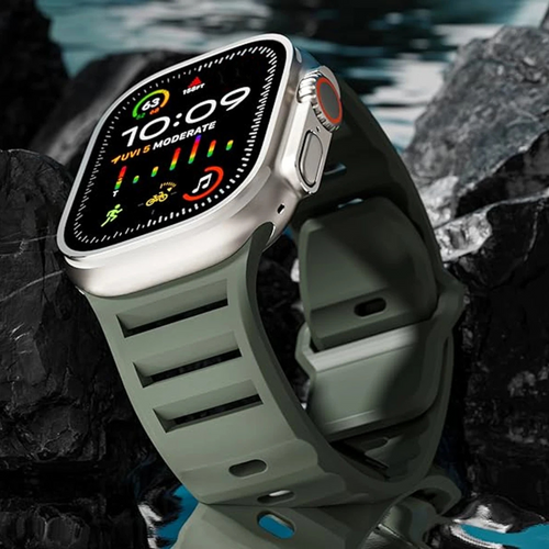 Silicone Sport Band Strap for Apple Watch Ultra 3 11 10 9 8 7 49mm by Merch Section