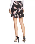 Cotton Candy La Floral Print Faux-Wrap Skirt, Size Small by Vanessa Jane