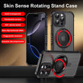 Rotatable Ring Stand Shockproof Case for iPhone 17 Pro Max Air 16 15 14 13 12 11 Black by Merch Section