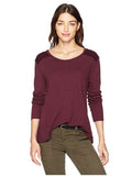 LAmade Womens Jules Peekaboo Back Top, Acai, Large by Vanessa Jane