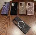Bling Glitter Magnetic Shockproof Hard Rugged Case for Samsung Galaxy Z Fold 7/6/5/4/3 by Merch Section