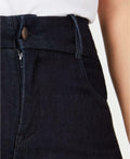 YSJ Womens Plus Size Blue Zip Ankle Stirrup Skinny Jeans by Vanessa Jane