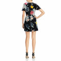 French Connection Womens Wilma Devore Burnout Velvet Minidress, Size 10 - Black by Vanessa Jane