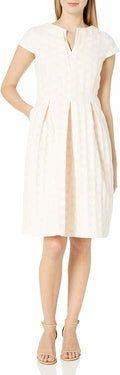 Helene Berman Women's Contrast V-Neck Spot Dress, Size 2 by Vanessa Jane