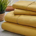 4-Piece Set: Bamboo 1800 Count Embossed Design by DailySale