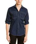 I.n.c. Mens Utility Shirt, Size Large by Vanessa Jane