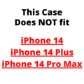 Heavy Duty Shockproof Case with Holster for iPhone 14 Pro Clear by Merch Section