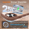 Magnetic Case for iPhone 15 Pro Max 6.7" Desert Titanium Brown by Merch Section