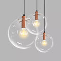 By LamQee 9.9 In. Dia 1-Light Rose Gold Globe Mini Pendent With Clear Glass by Vanessa Jane