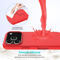 Liquid Silicone Shockproof Case for iPhone 17 Pro 6.3-Inch Black by Merch Section